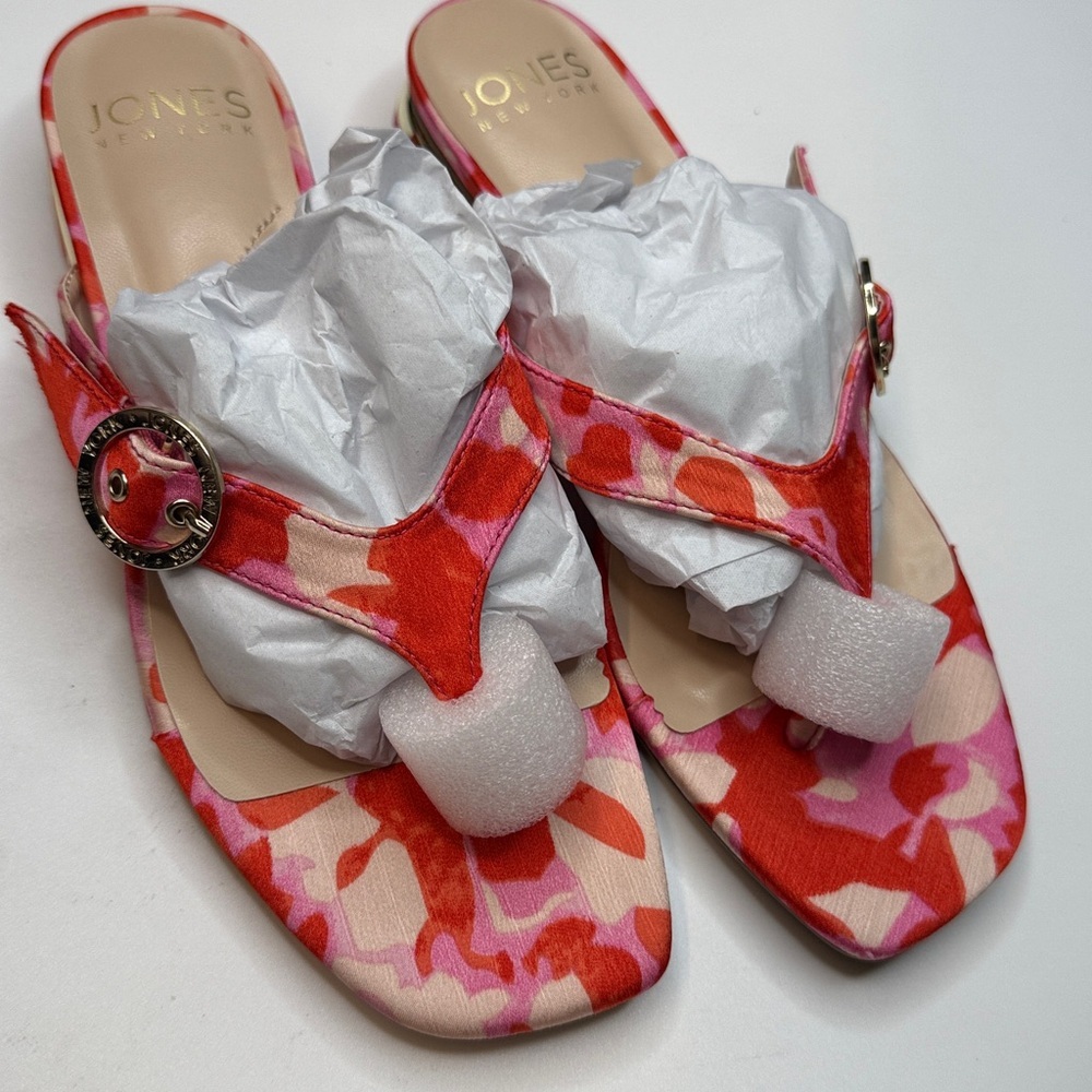 Jones New York Women's Verdree Thong Flat Sandals- Pink- Size 6 - Picture 8 of 9